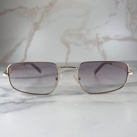 LeSpec METAGALACTIC Sunglasses Metal Gold Frame Lilac Lenses 55-20-145 Unisex - Picture 2 of 12